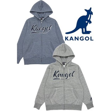 帝安諾-實體店面 KANGOL 袋鼠 連帽外套 刷毛 重磅 男女款 草寫LOGO 內層刷毛 袖口刺繡 62551404