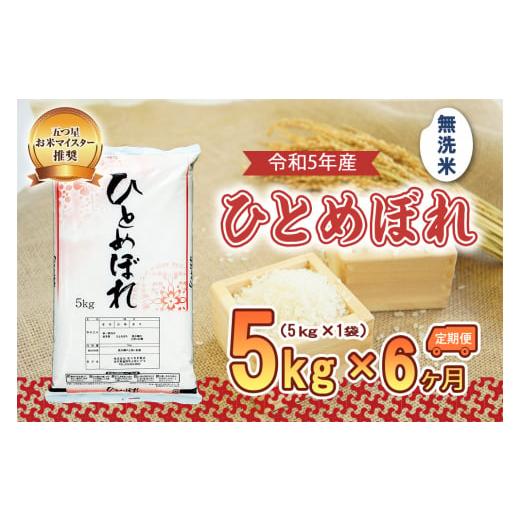 ふるさと納税 岩手県 盛岡市 盛岡市産ひとめぼれ5kg×6か月