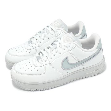 Nike 休閒鞋 Wmns Air Force 1 Dance 女鞋 白 銀 AF1 刺繡 FJ7409-101