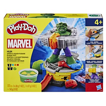 Hasbro 孩之寶 Play-Doh 培樂多 漫威浩克怒砸猛扁遊戲組  1盒  28g