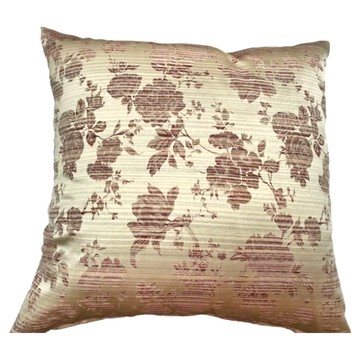 J&N 剪影雙面緹花抱枕 2件套 100%聚酯纖維  橘色  45 x 45