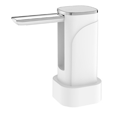 桶裝水折疊電動定量抽水器 折疊液晶款  1個  白色