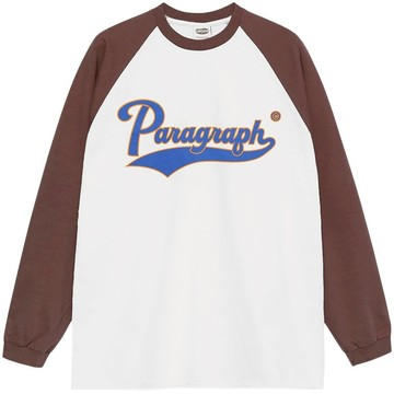 【PARAGRAPH】25FW NO.015 FLAG FONT RAGLAN L/S TEE 長T (咖啡色)