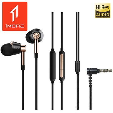 【1MORE】三單元圈鐵有線耳機 / E1001金色