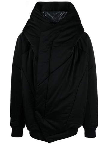 Julius - asymmetric long-sleeve jacket - men - Rayon/Nylon/Polyurethane - 4 - Black