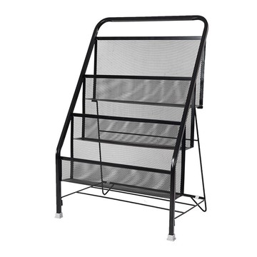 兒童書架繪本架寶寶圖書架子折疊雜志收納架簡易鐵藝繪本書架落地