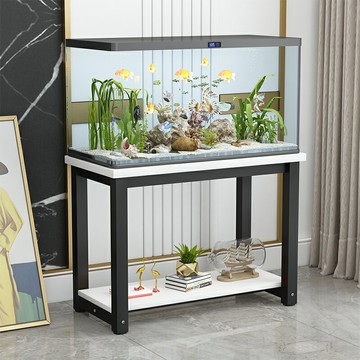 魚缸架 簡易魚缸架子魚缸底櫃金屬底架魚缸底座魚缸櫃鐵藝家用客廳魚缸架