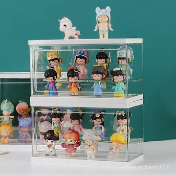 💥臺灣出貨💥盲盒收納展示架拉布布玩具透明亞克力公仔展示盒手辦娃娃收納盒子