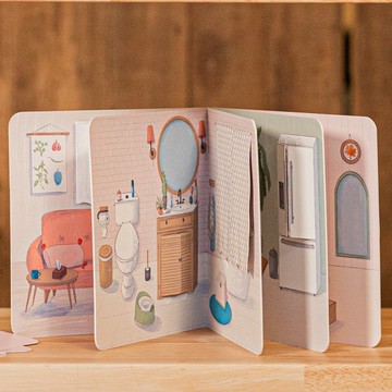 【蒙特梭利觀點設計】跨國原創 捉迷藏書—打開看一看我的家