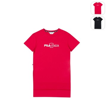 【FILA】女性 短袖圓領T恤-紅色 5TEZ-1471-RD