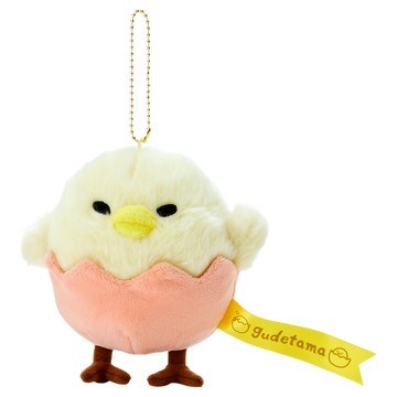Sanrio 三麗鷗 造型玩偶吊鍊 S  GU 樂園 小雞黃色  1個  14cm