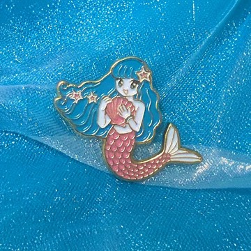 來自海洋的紀念美人魚別針