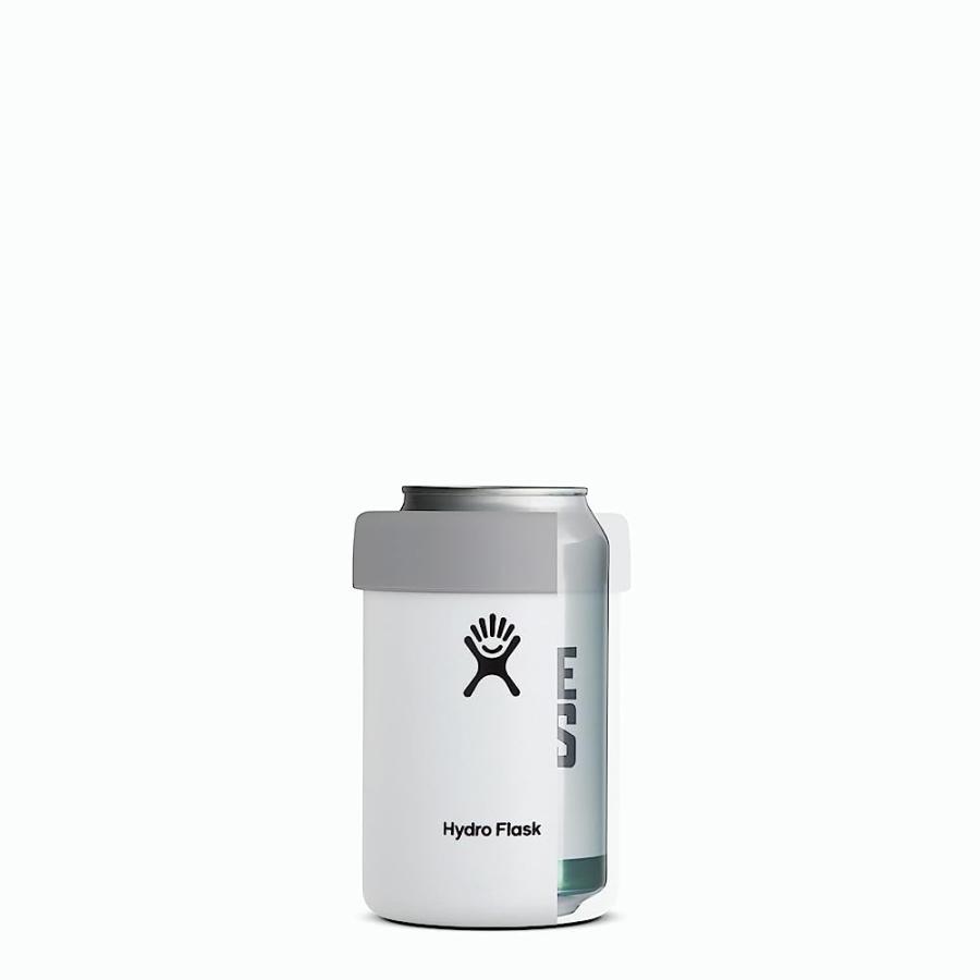 HYDRO FLASK COOLER CUP BEER SELTZER CAN INSULATOR HOLDER WHITE STANDARD 12 OZ