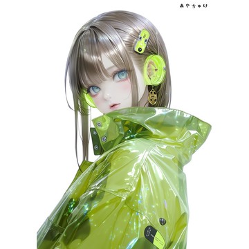 【5 月新品 3】07-124-0151 人物貼紙 賽博龐克風格