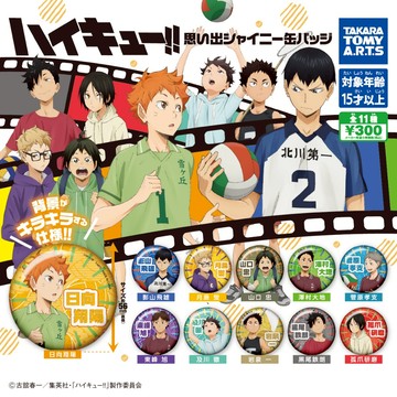 『現貨』排球少年回憶徽章   T-ARTS  扭蛋   轉蛋   【蛋樂寶】