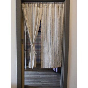 外貿布藝亞麻門簾隔斷半簾北歐高級感簡約日式廁所遮擋臥室廚房