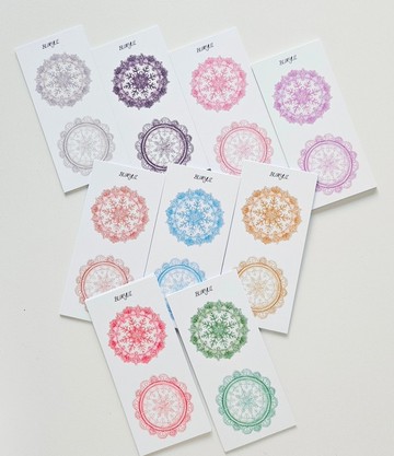 雪花蕾絲杯墊裝飾