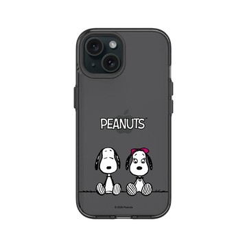 iPhone 15 Clear 酷墨灰 - 史努比 Snoopy - With Belle