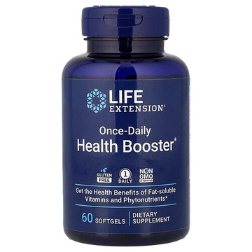 Life Extension, 每日一次健康補充劑，60 粒軟凝膠