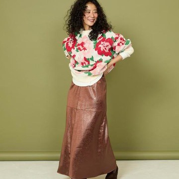 FREAK'S STORE 燈芯絨花卉圖案針織衫