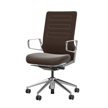北歐櫥窗 Vitra AC 5 Work 機能辦公椅（栗棕褐皮革）