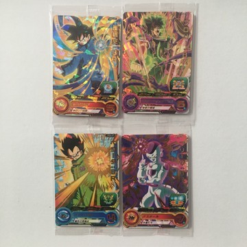 現貨 七龍珠 龍珠超 日本限定 電影版 布羅利 卡片 BR 四張一組 孫悟空 達爾 貝吉塔 弗利沙 閃卡 現貨在台