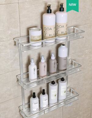 浴室三角置物架廁所免打孔收納壁掛洗漱臺洗手間衛生間洗澡間墻上