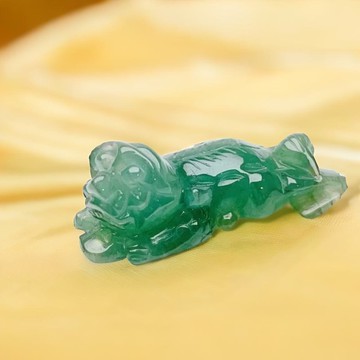 【招財神獸】冰綠翡翠貔貅擺飾 | 天然緬甸玉翡翠A貨 | 送禮