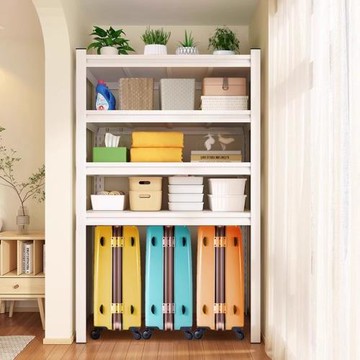 下空式置物架洗衣機上方架子家用行李箱收納架廚房陽臺儲物高腳架