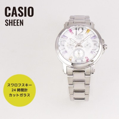 CASIO カシオ SHEEN シーン SHE-3035D-7A シルバー×マルチカラー ...