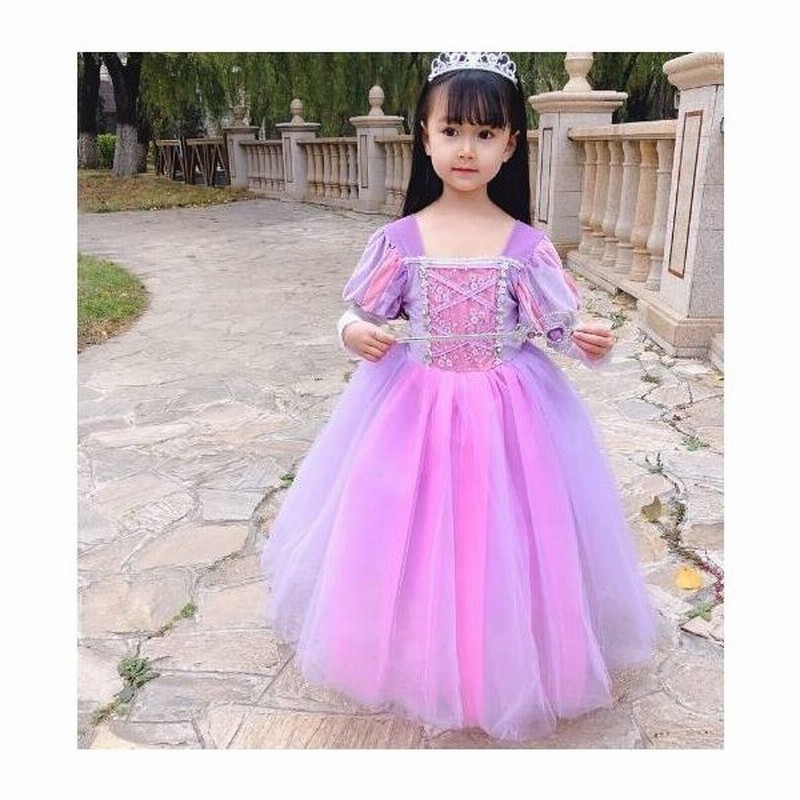 子供ドレス ラプンツェル ワンピース女の子 コスプレ衣装cosplay ジュニア ピアノ 発表会 パーディー 演奏会 フォーマル 入園式 結婚式 ワンピース 通販 Lineポイント最大0 5 Get Lineショッピング