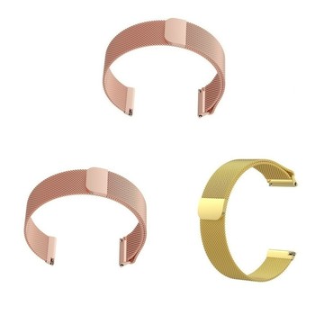 【米蘭尼斯】Garmin vivoactive 4s 錶帶寬度 18mm 智能手錶 磁吸 不鏽鋼 金屬 錶帶