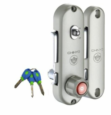 青葉牌鋁門鎖 570 HCS006b 570二代鐮錠鎖 1200型 鎖管長38mm CT鑰匙