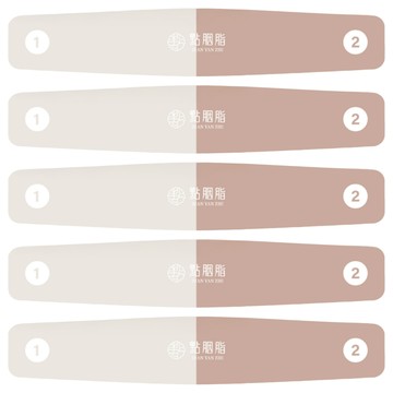 點胭脂 四步驟專業磨砂棒  紅色  5個