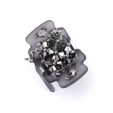 COMPLEX BIZ 花之冰晶系列_鑽石銀甜心夾