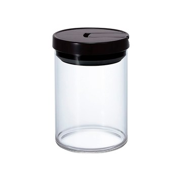 HARIO 9.5×14.2cm日本耐熱玻璃密封儲物罐-800ml-黑色