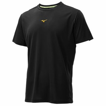 MIZUNO 美津濃 短袖上衣 女 路跑 吸濕排汗 黑 J2TAD00409