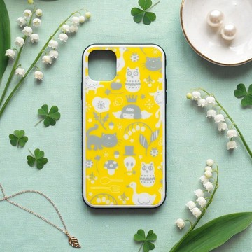 【強化玻璃 iPhone 保護殼】滿滿的幸運小物