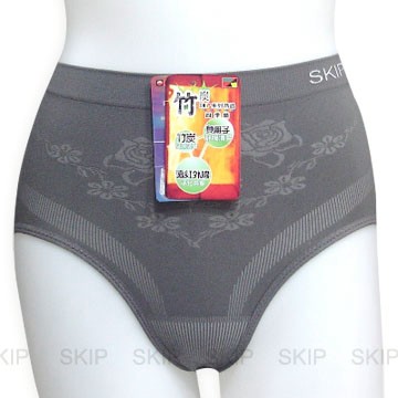 SKIP四季織精品**90%竹炭女高腰三角內褲**