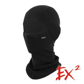 【EX2德國】羊毛保暖面罩 『黑』668014 戶外 露營 登山 健行 休閒 時尚 出國 旅遊 保暖 面罩