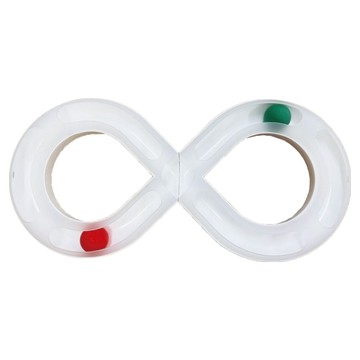 Nice u 毛樂趣 無限8字軌道球逗貓玩具  1個  白色