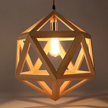 【威森家居】北歐 實木六角幾何吊燈 現貨原木工業風現代簡約復古吸頂燈吊燈壁燈大廳客廳臥室陽台燈具LED設計師 L160510