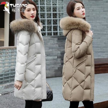 超好看三防羽絨服女裝中長款2024年新款冬季時尚反季媽媽品牌外套