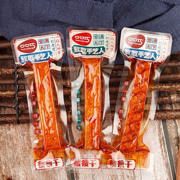 素零食 辣豆干口口巧瘦瘦干250g香辣味卤香味豆干零食解馋休闲小吃食品