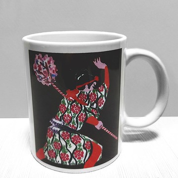 花四天 歌舞伎插畫瓷器馬克杯