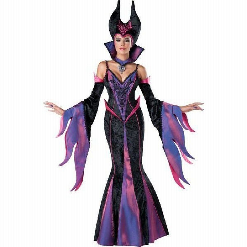 マレフィセント 衣装 仮装 コスチューム ディズニー 眠れる森の美女 コスプレ ダークな魔女 魔法使い 大人用 ヴィランズ 悪役 通販 Lineポイント最大get Lineショッピング