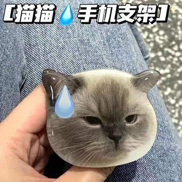 臺灣/✨手機背貼支架 支架 /小紅書同款貓咪手機貓貓氣囊支架伸縮可愛卡通無語粘貼桌面ins潮