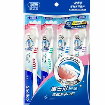 刷樂曲線牙刷 3+1入