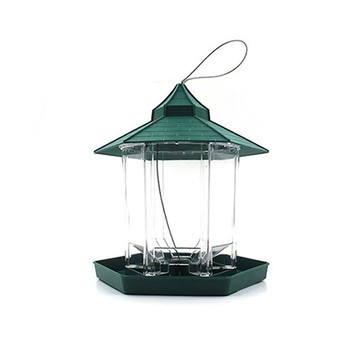 Hortus Garden 野生鳥類掛式餵食器  1個  綠色