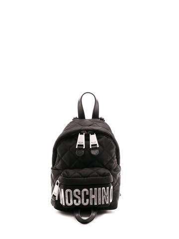 Moschino - mini quilted backpack - women - Nylon - One Size - Black